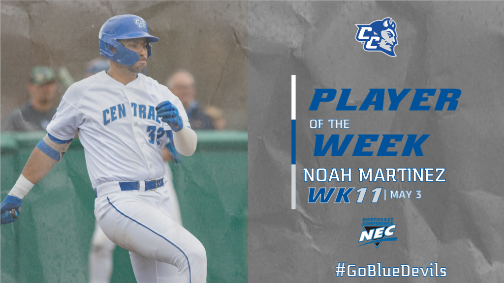 Martinez Named NEC Baseball Player of the Week