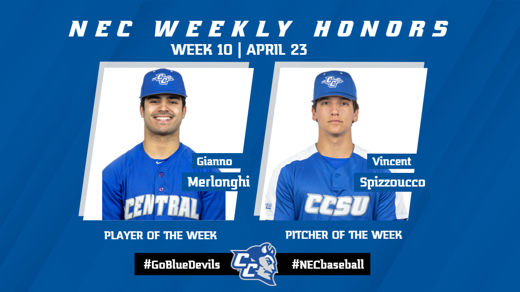 Merlonghi, Spizzoucco Claim NEC Baseball Weekly Honors