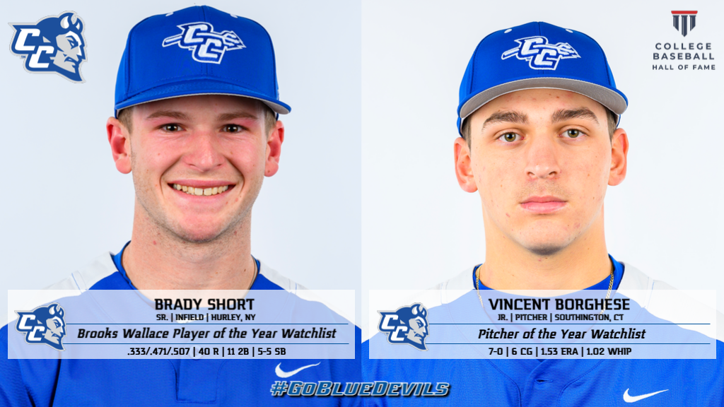 Short, Borghese Named to Pair of National Baseball Award Watchlists