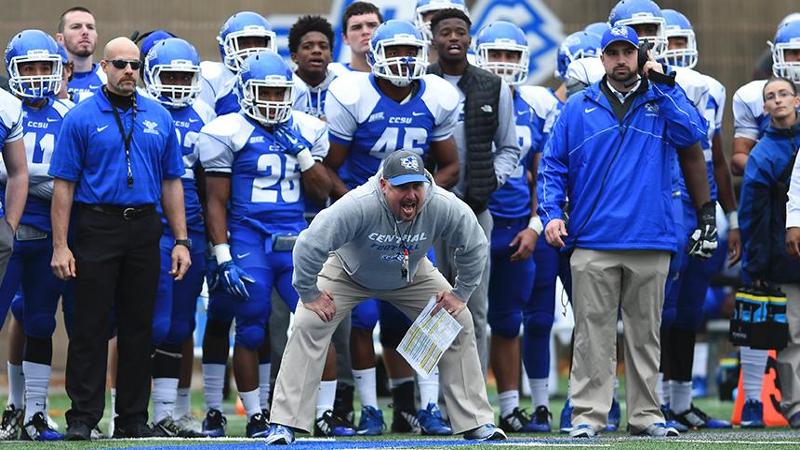 Football Spring Practice in Full Swing