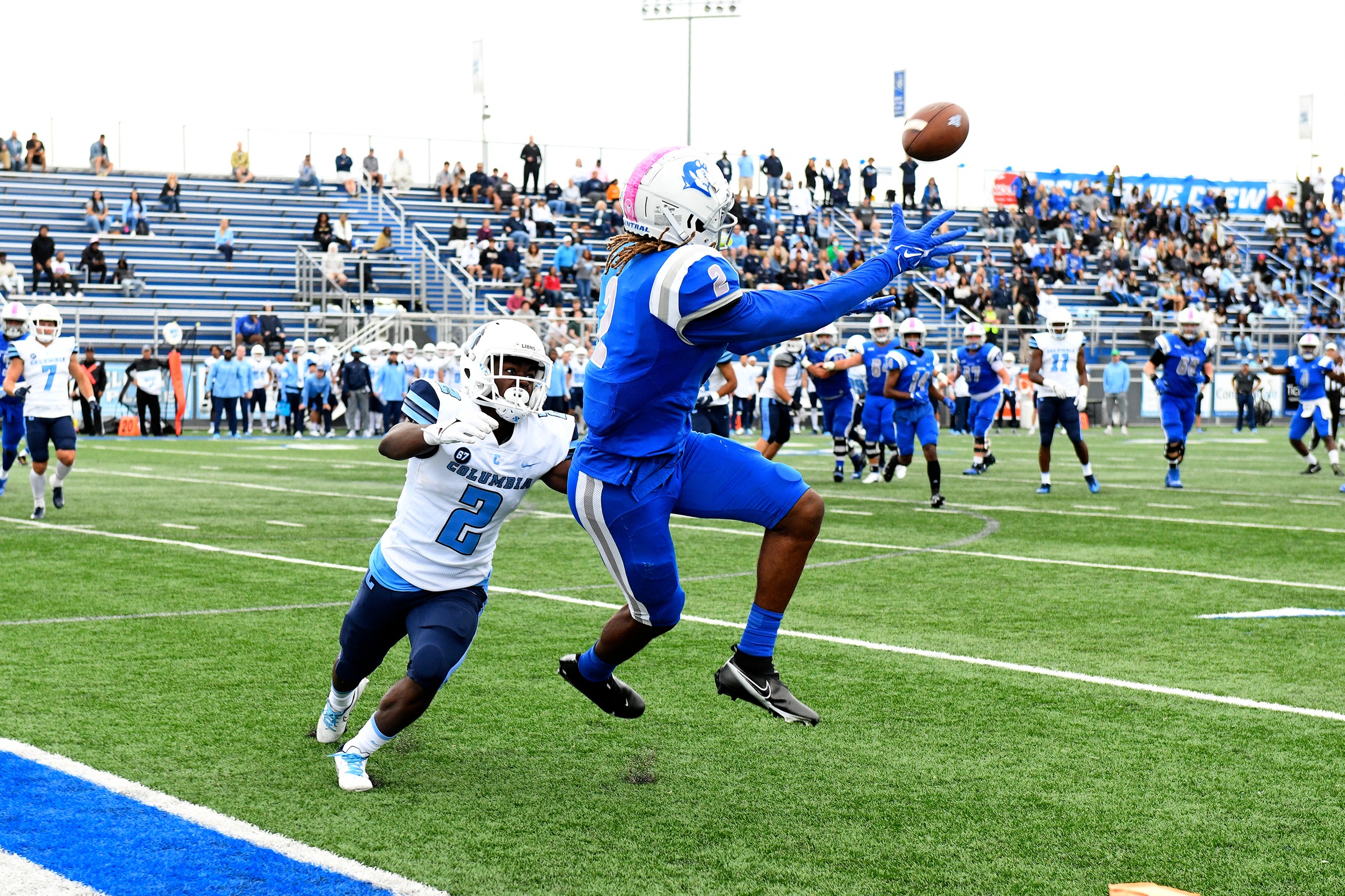 Football Comes up Short to Columbia on Homecoming