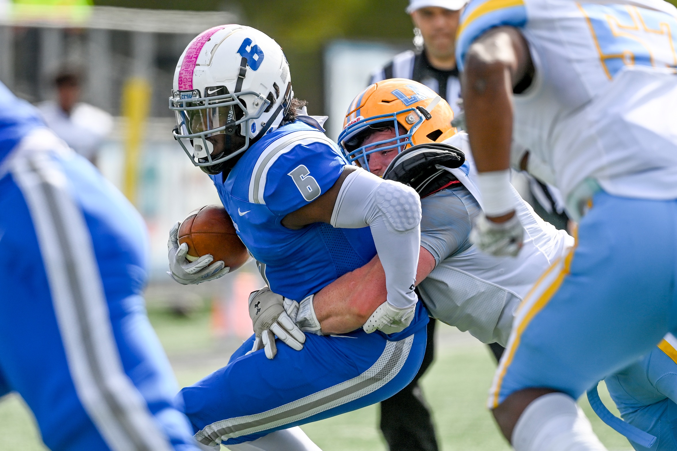 Football Runs By Merrimack Convincingly on Saturday