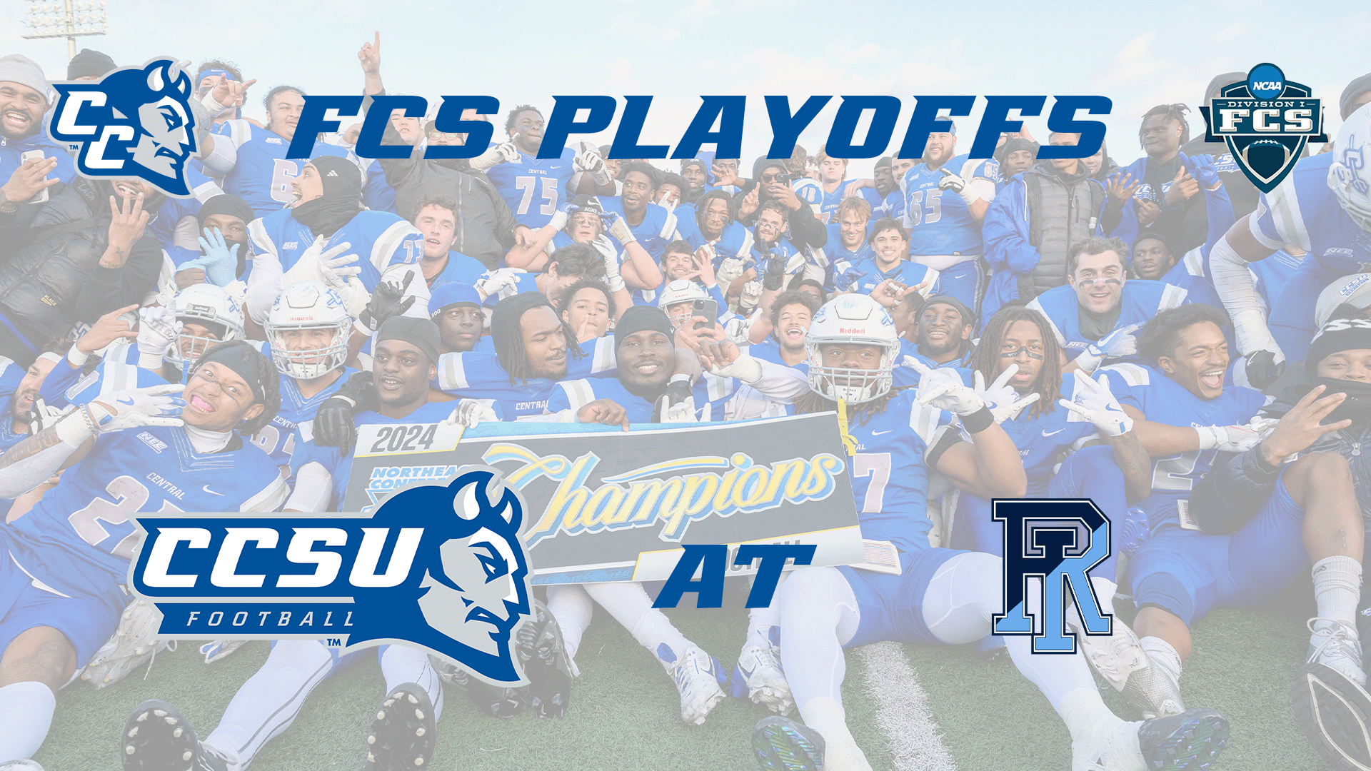 CCSU is making its third appearance in the FCS Playoffs and will travel to 10th seeded Rhode Island on Saturday, November 30th. (Photo: Steve McLaughlin)