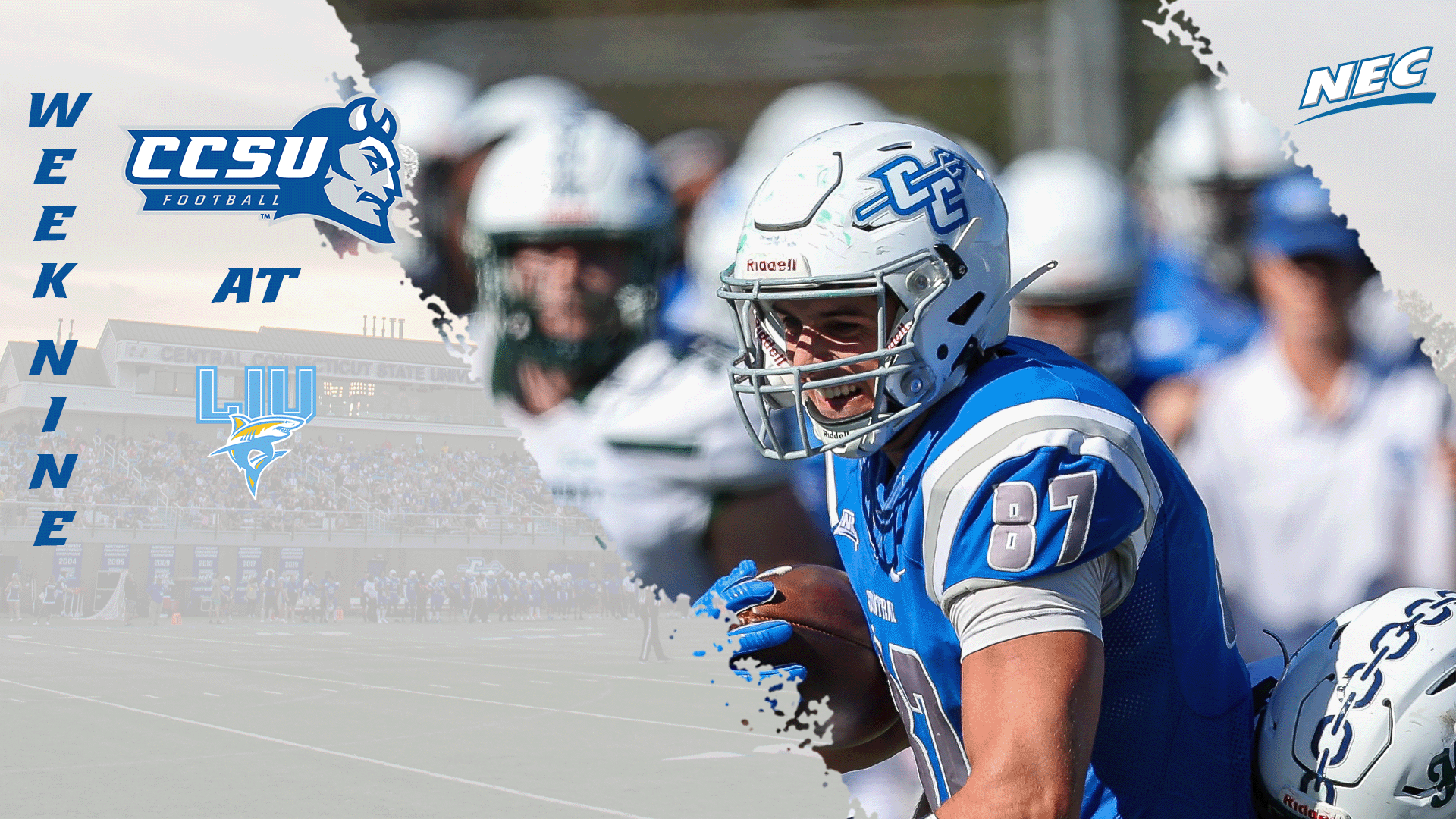 The Blue Devils game at LIU will air on ESPN+, YES Network, NEC Front Row and more as part of the NEC Football Game of the Week. (Photo: Steve McLaughlin)