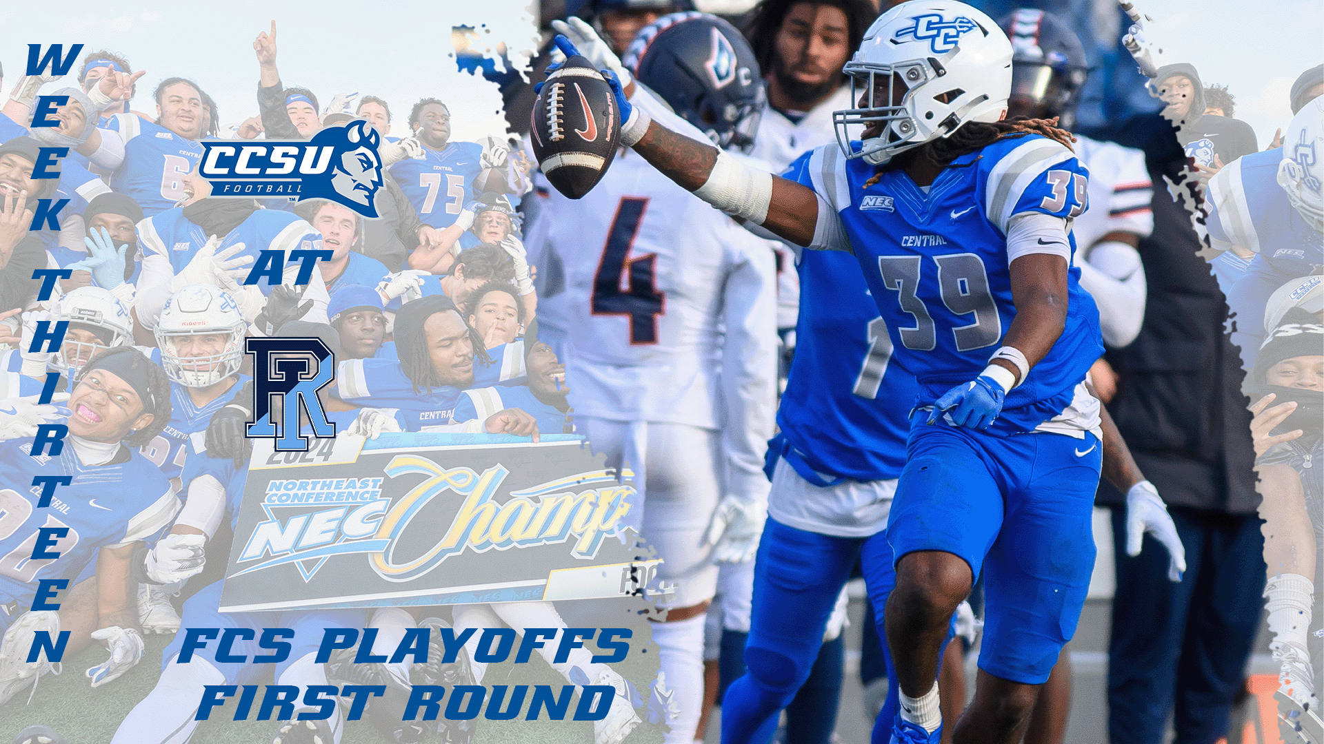 The CCSU Football team opens the FCS Playoffs on Saturday, traveling to Kingston, RI to take on 10th seeded URI. The game is at noon on ESPN+. (Photos: Steve McLaughlin)
