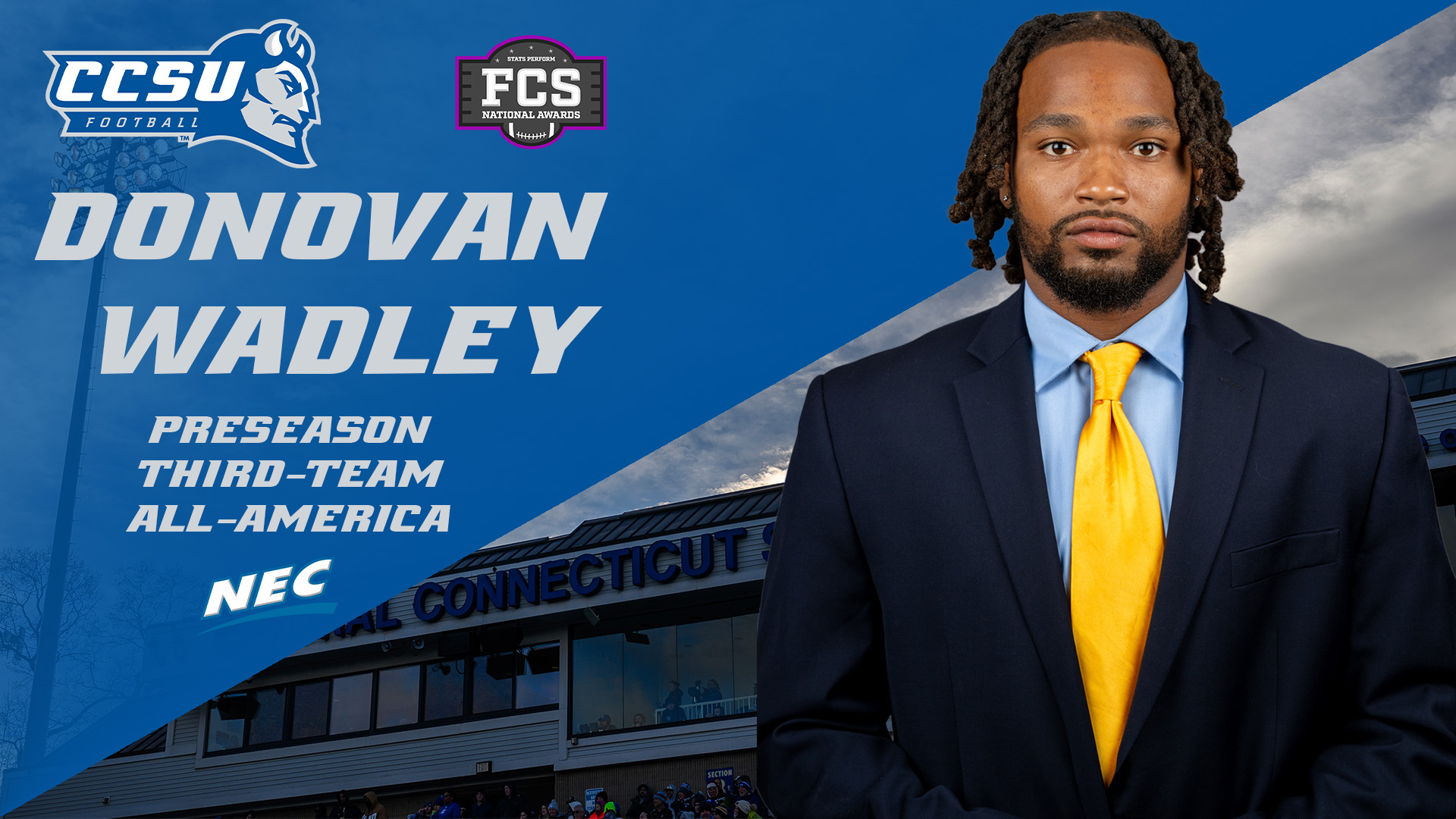 Donovan Wadley was named to the Stats Perform FCS Preseason All-America Third Team