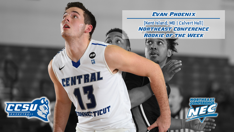 Phoenix Named NEC Men's Basketball Rookie of the Week