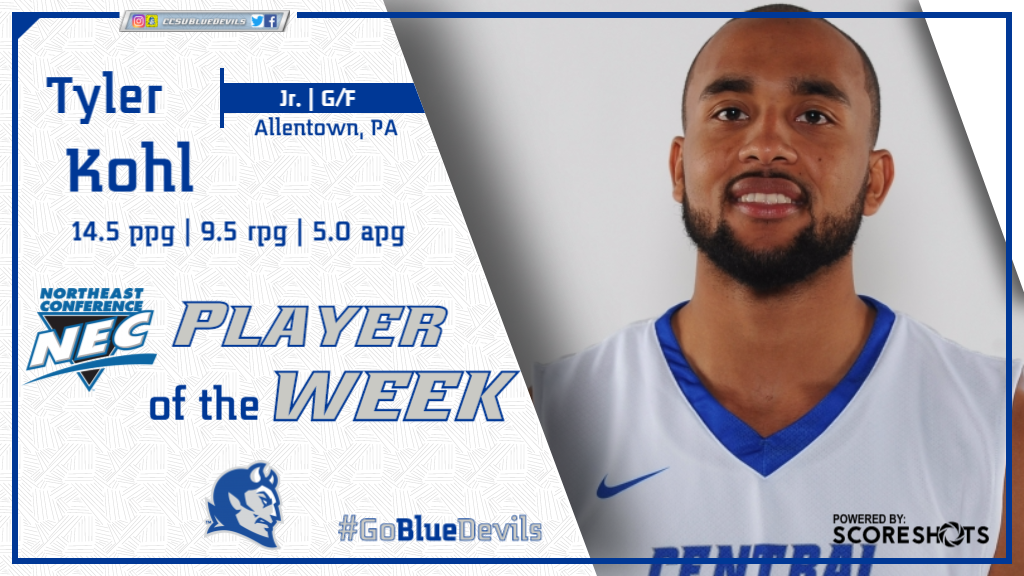 Kohl Picks Up NEC Men's Basketball Weekly Award