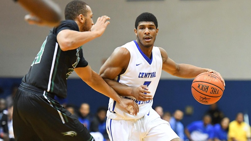 Men's Basketball Clamps Down Bryant, 64-59, Saturday