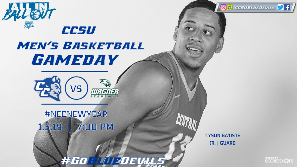 Men's Basketball Hosts Wagner Thursday for #NECNEWYEAR