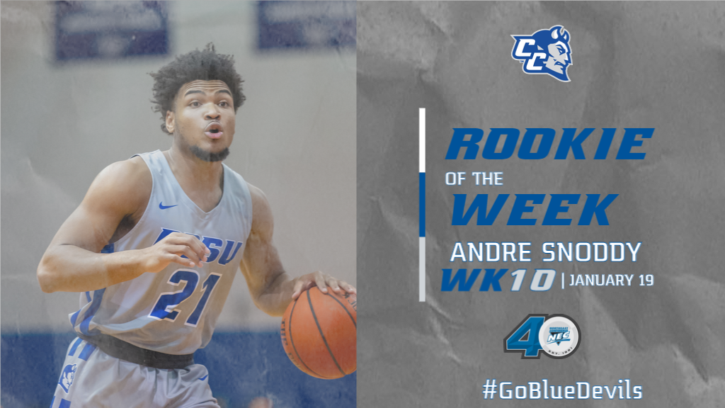 Snoddy Earns NEC Men's Basketball Rookie of the Week
