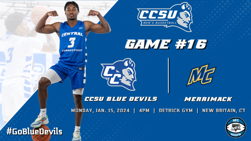 Men's Basketball Hosts Merrimack in Matchup of NEC Unbeatens Monday