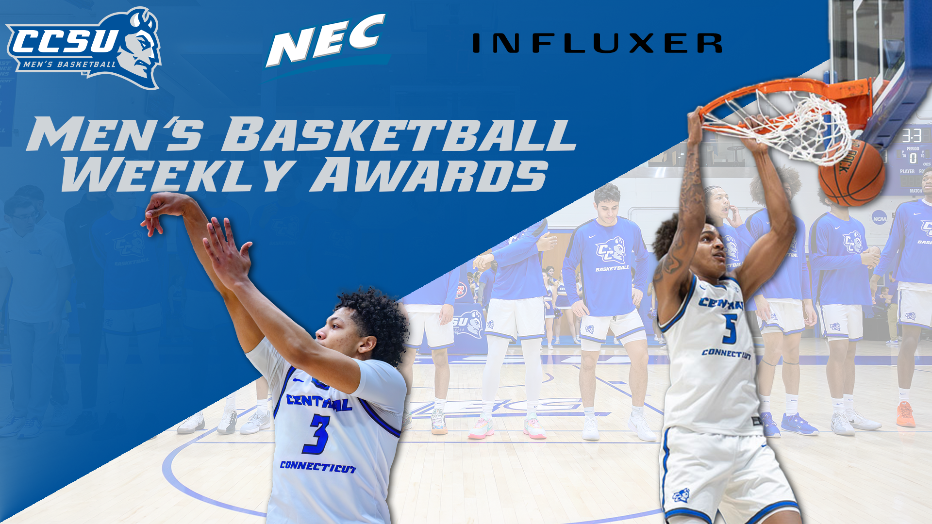 Smith, Jr. and Jones Take NEC Men's Basketball Weekly Honors