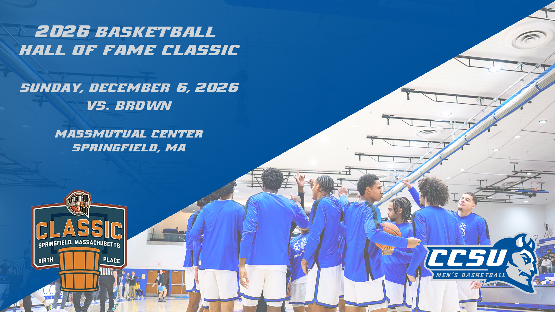 Men's Basketball to Play in 2026 Basketball Hall of Fame Classic
