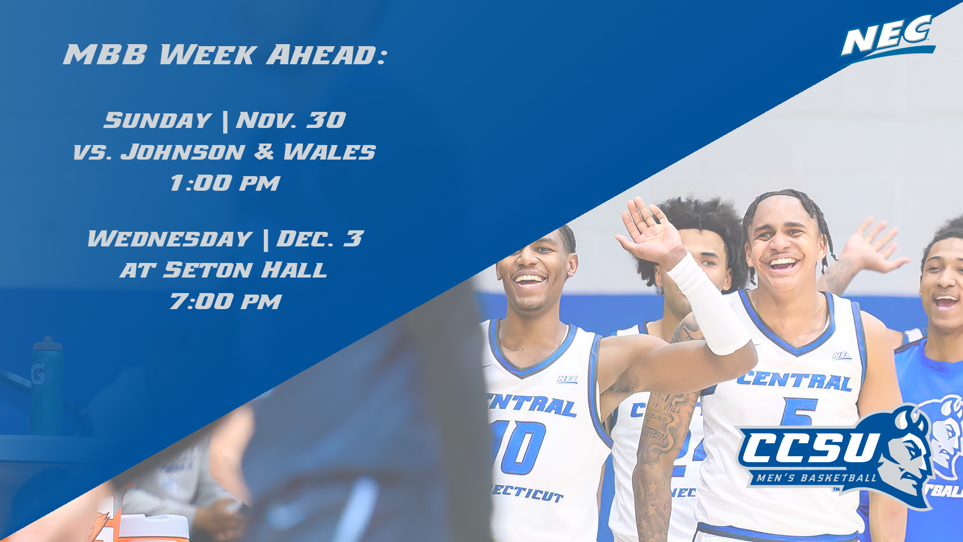 Men's Basketball Home Sunday Before Playing Away for Three