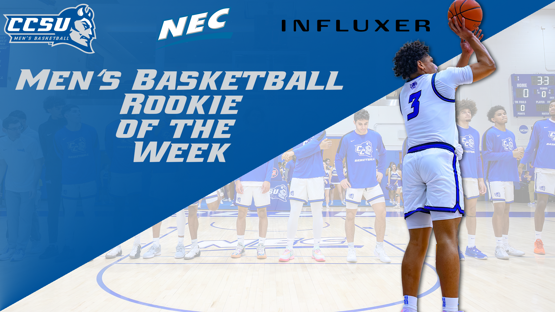 Roddy Jones Named Influxer/NEC Rookie of the Week