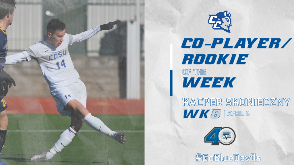 Skonieczny Earns Weekly NEC Men's Soccer Honors