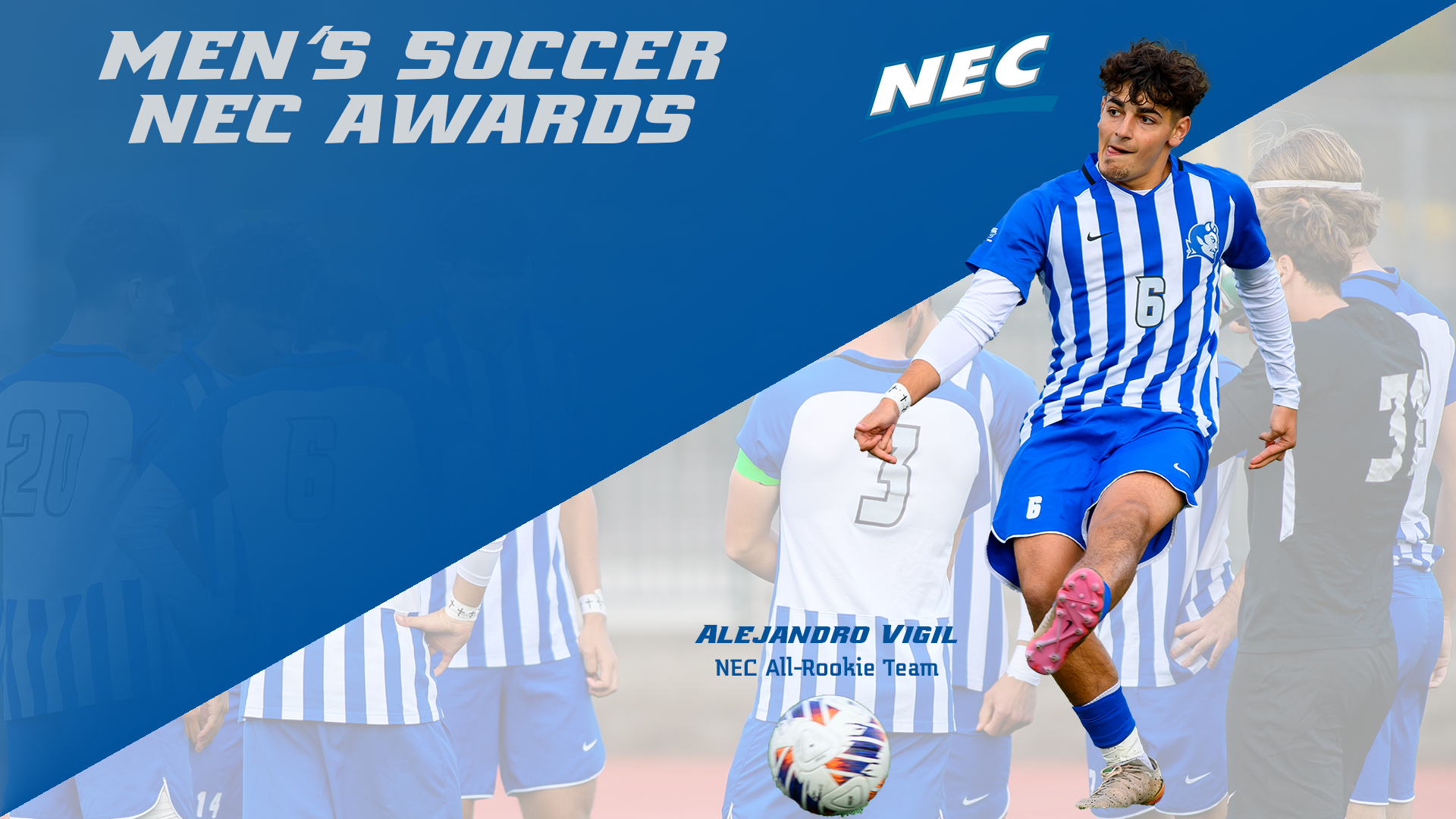 Vigil Earns NEC Men's Soccer All-Rookie Team Honors