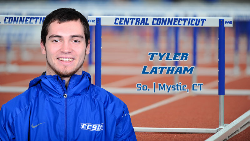 Latham Smashes School Record, Finishes Second in Heptathlon at Elm City Challenge