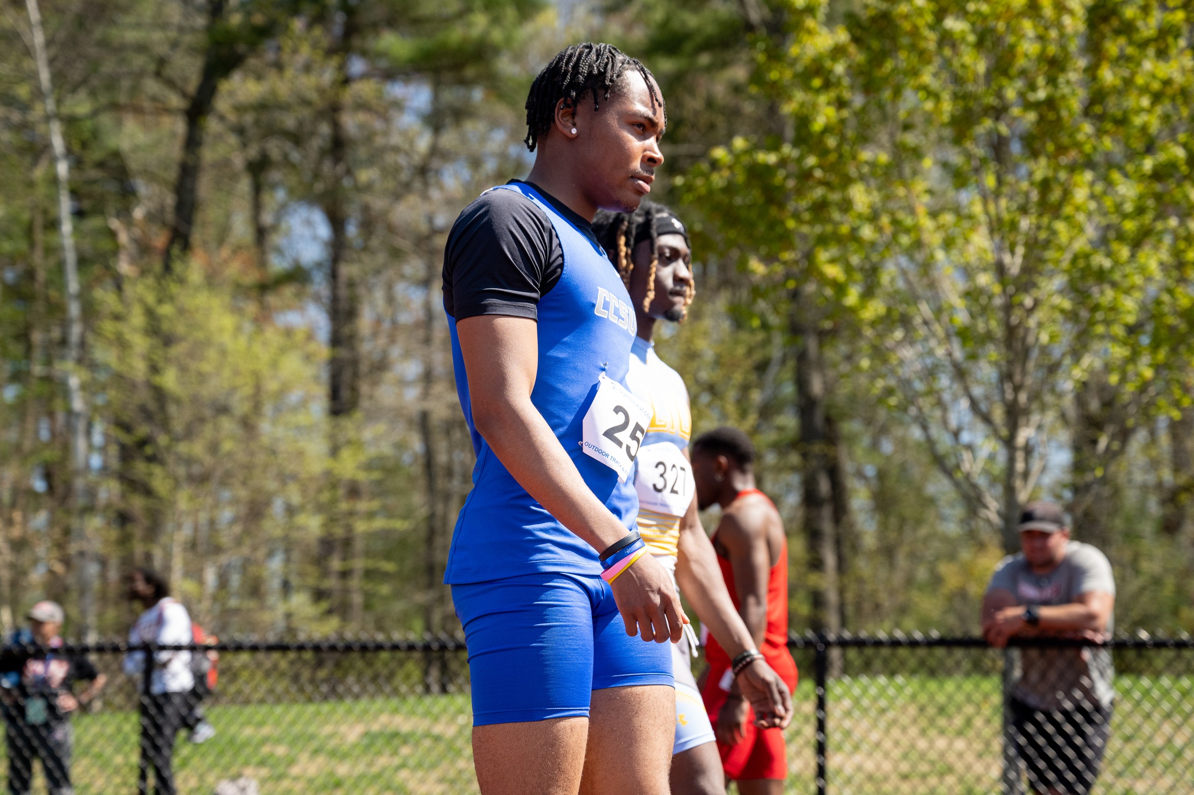 Agwu's Seventh Place Hurdles Run Paces Men's Track and Field On Friday