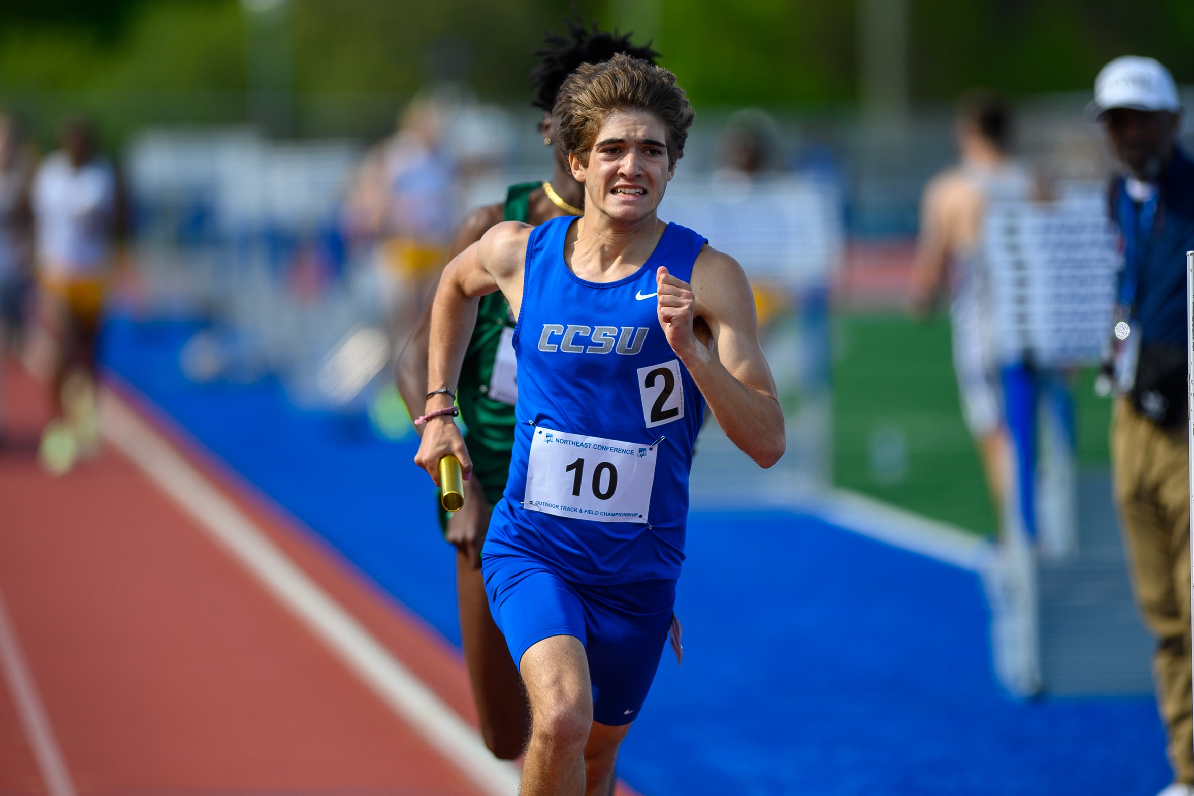 Aiden Budge ran a career-best in the 1500 Friday night, his second consecutive PB in the event. (Photo: Steve McLaughlin)
