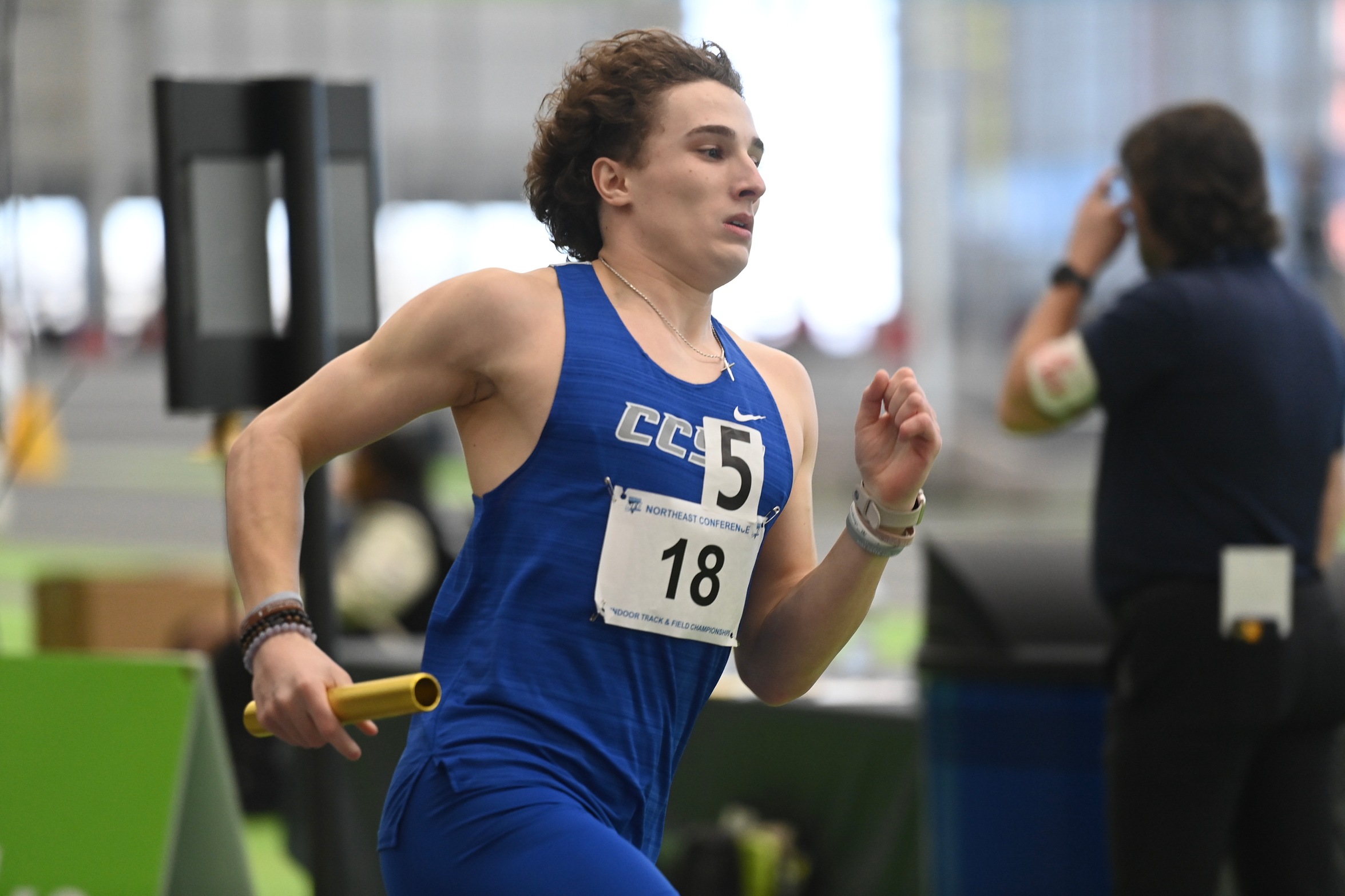 Noah Colangelo was named NEC Track Athlete of the Week on Tuesday.