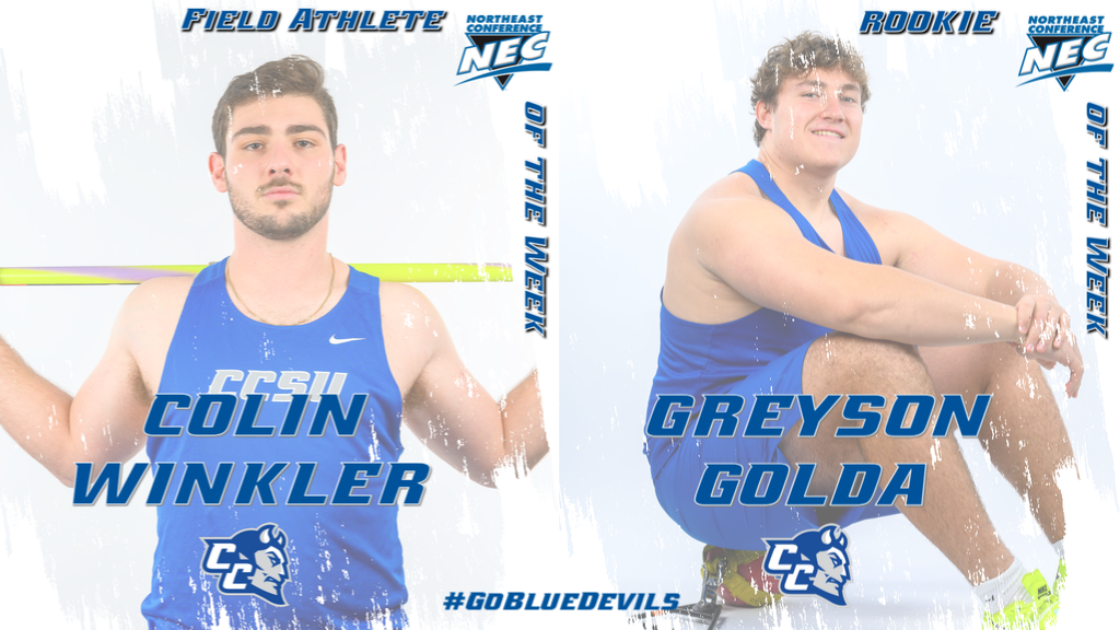 Winkler, Golda Earn NEC Track & Field Weekly Honors