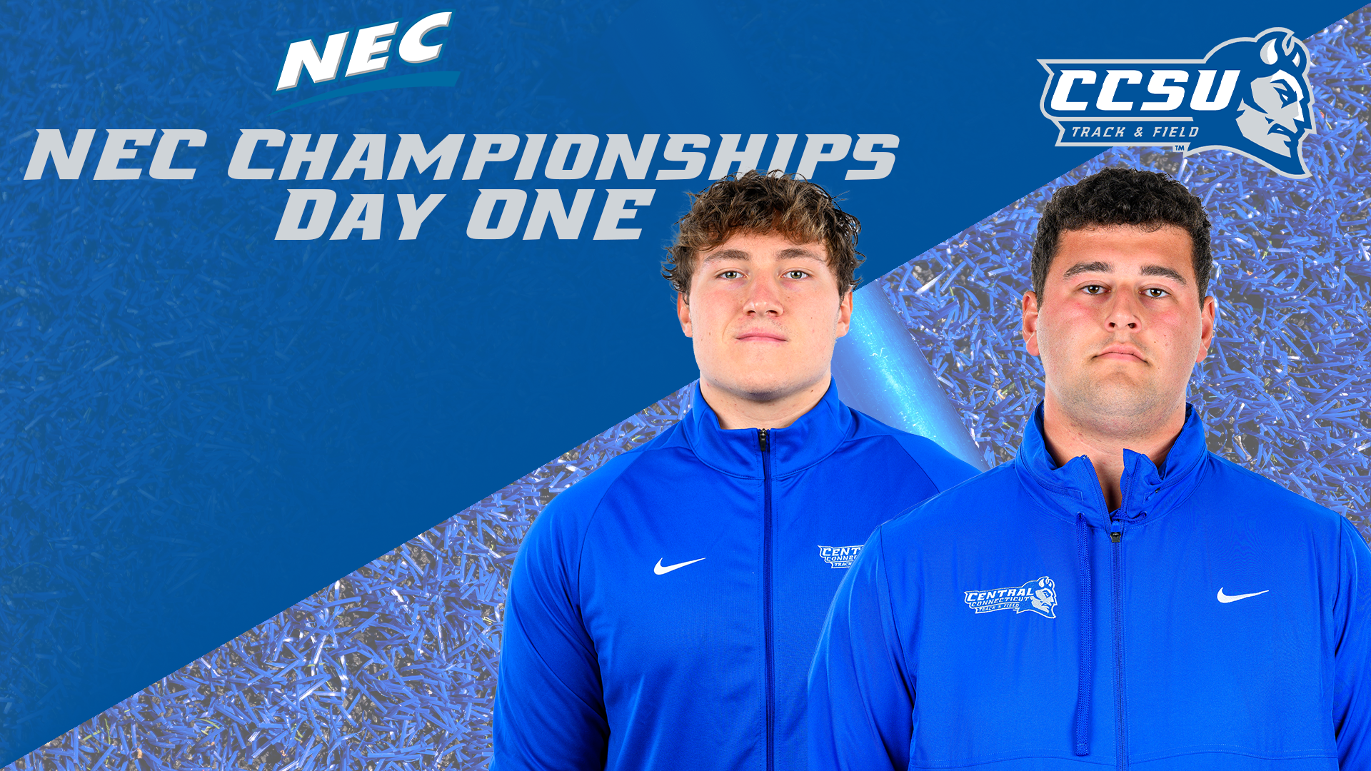 Men's Track & Field in Third Place Following Opening Day of NEC Championships