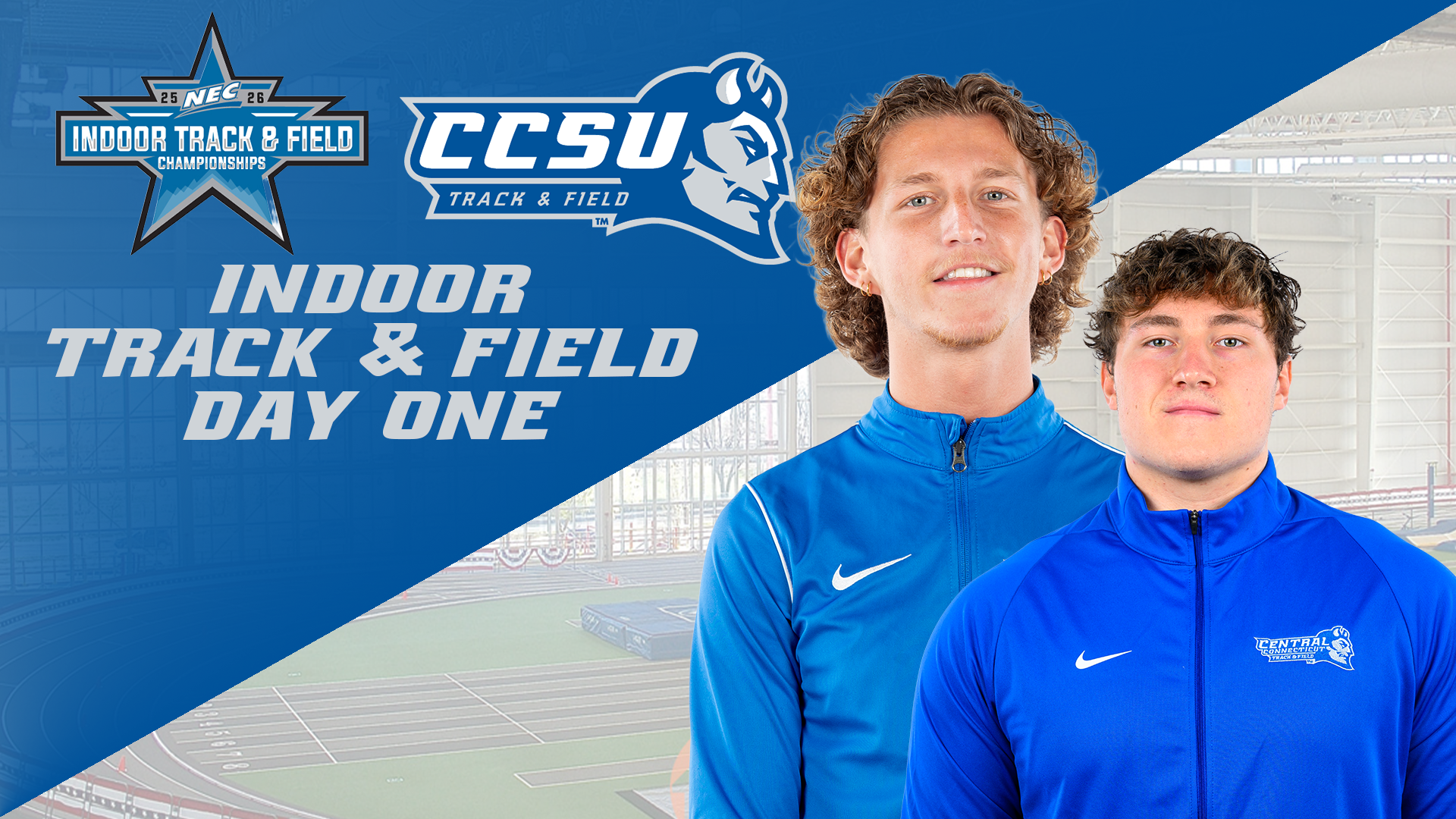 Men's Track & Field Leads NEC Indoor Championships
