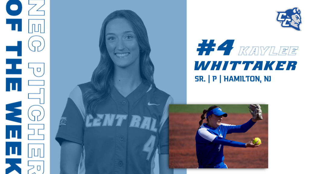 Whittaker Earns NEC Pitcher of the Week Honors