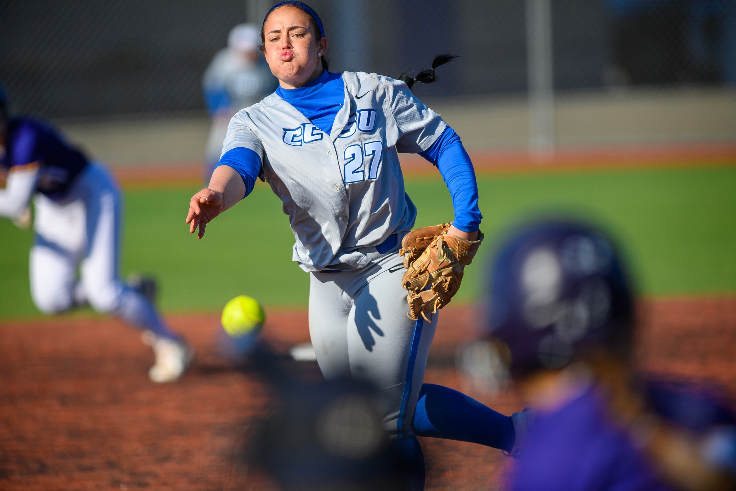 Softball Blanks Top-Seed LIU, 2-0, To Open NEC Championship Tournament Action