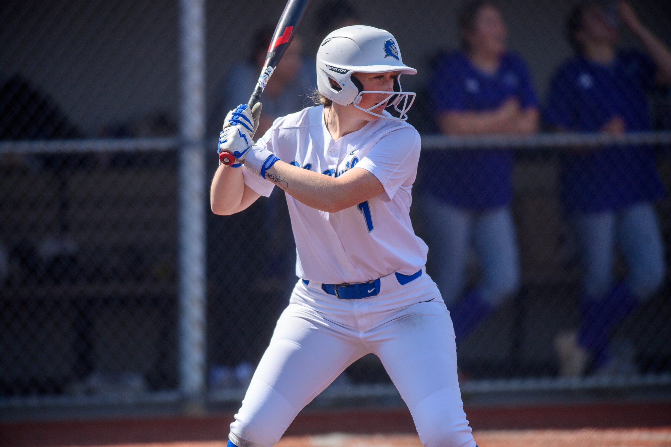 Joslyn Teal had a three-run homerun on Saturday for the Blue Devils. (Photo: Steve McLaughlin)