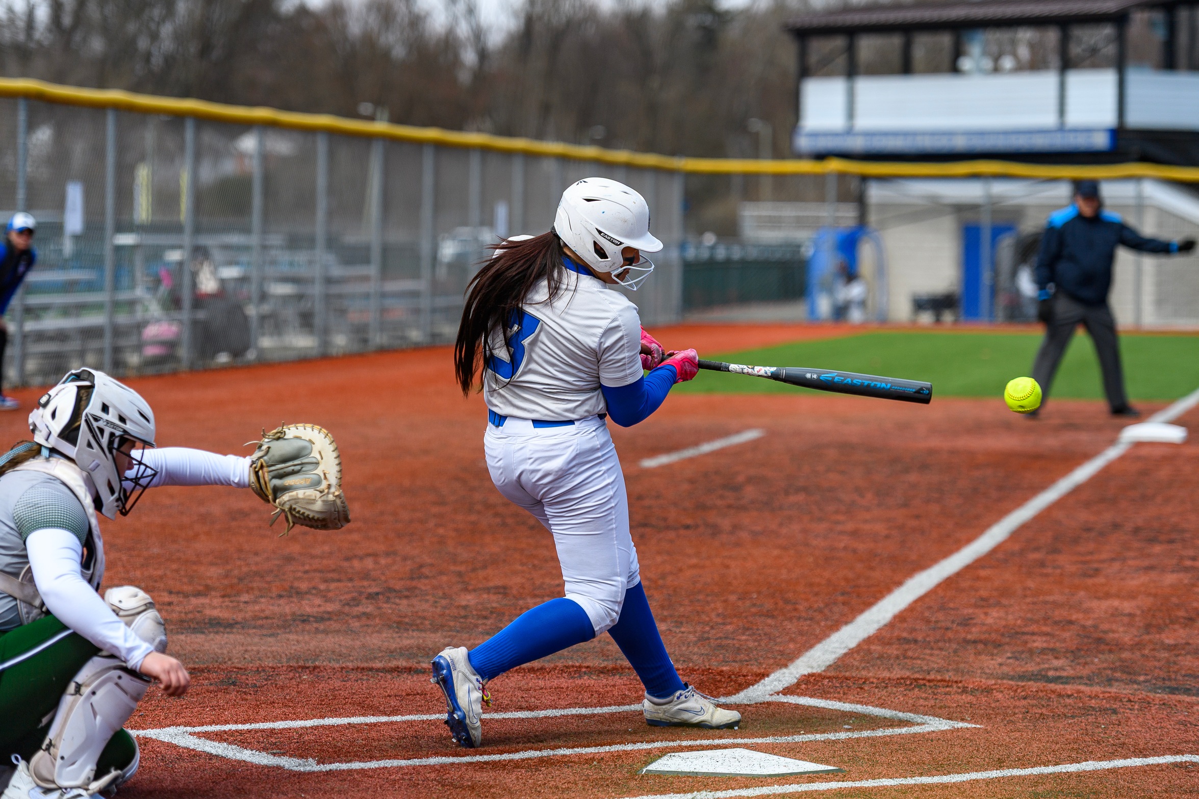 Ava Cino was 4-4 with a grand slam in an April 15, 2026 game at Fairfield. (Steve McLaughlin Photography)