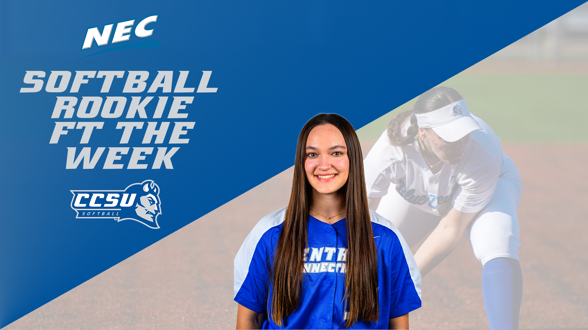 Stella Gasper was named the NEC Rookie of the Week for the second time on March 17th. (Photos: Steve McLaughlin)