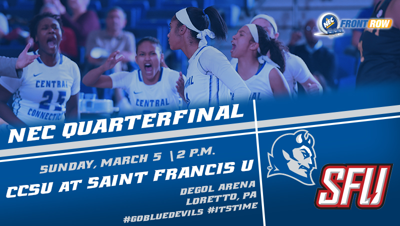 Women's Basketball NEC Quarterfinal Date Set at Saint Francis U on Sunday