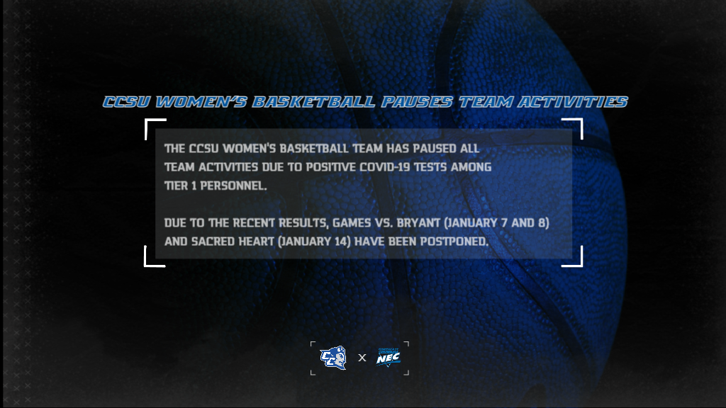 Women's Basketball Postpones Three Games Due to COVID-19
