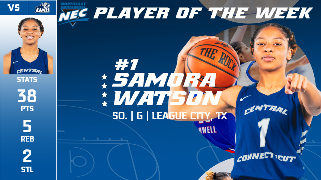 Samora Watson Named NEC Player of the Week