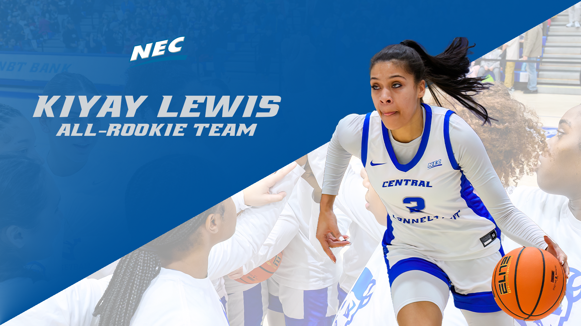 Lewis Tabbed To NEC All-Rookie Team