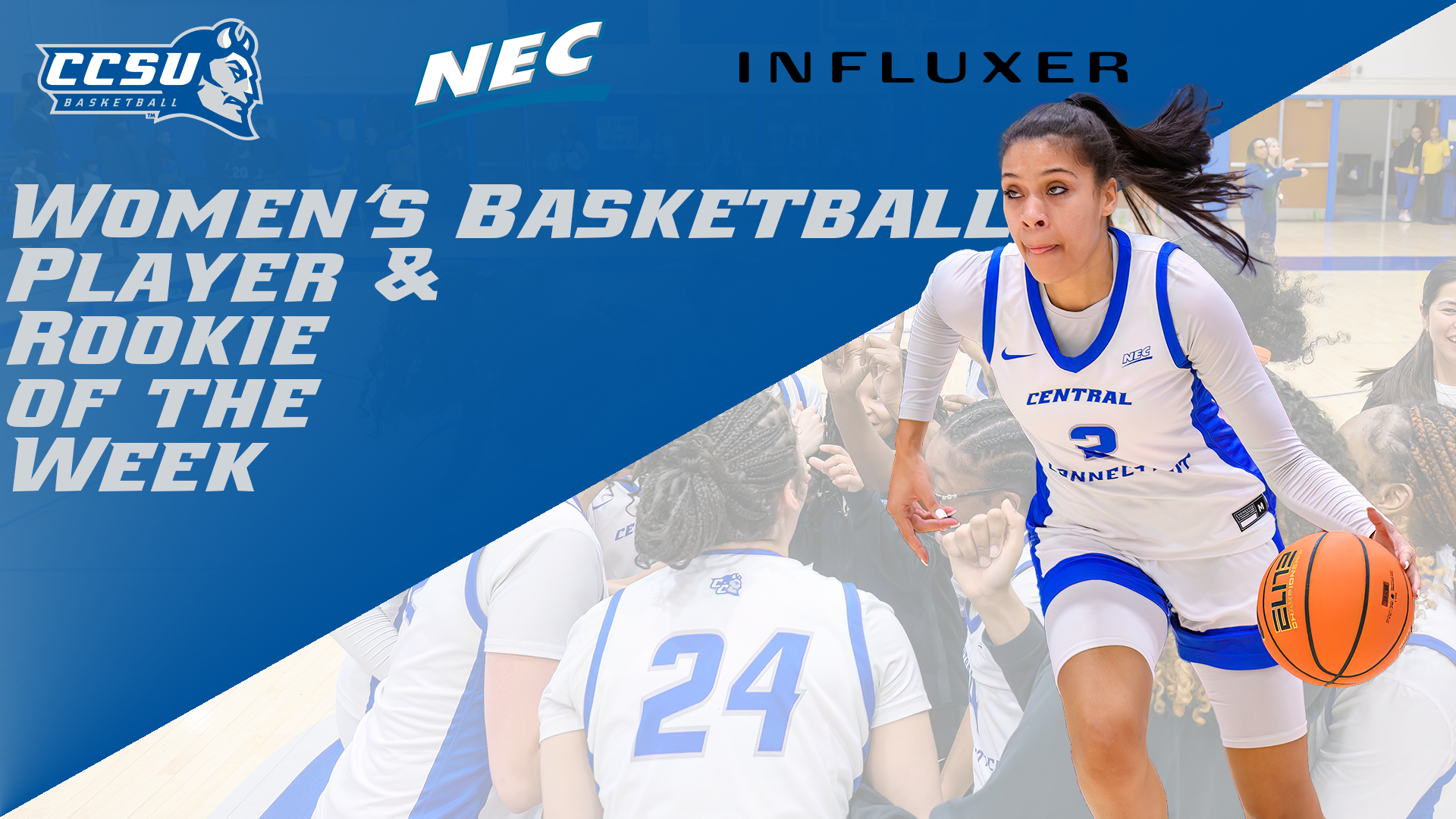 Kiyah Lewis was named the NEC Player and Rookie of the Week on Monday, after scoring a career-high 36, recording her first career double-double and averaging 28.5 points a game. (Photo: Steve McLaughlin)