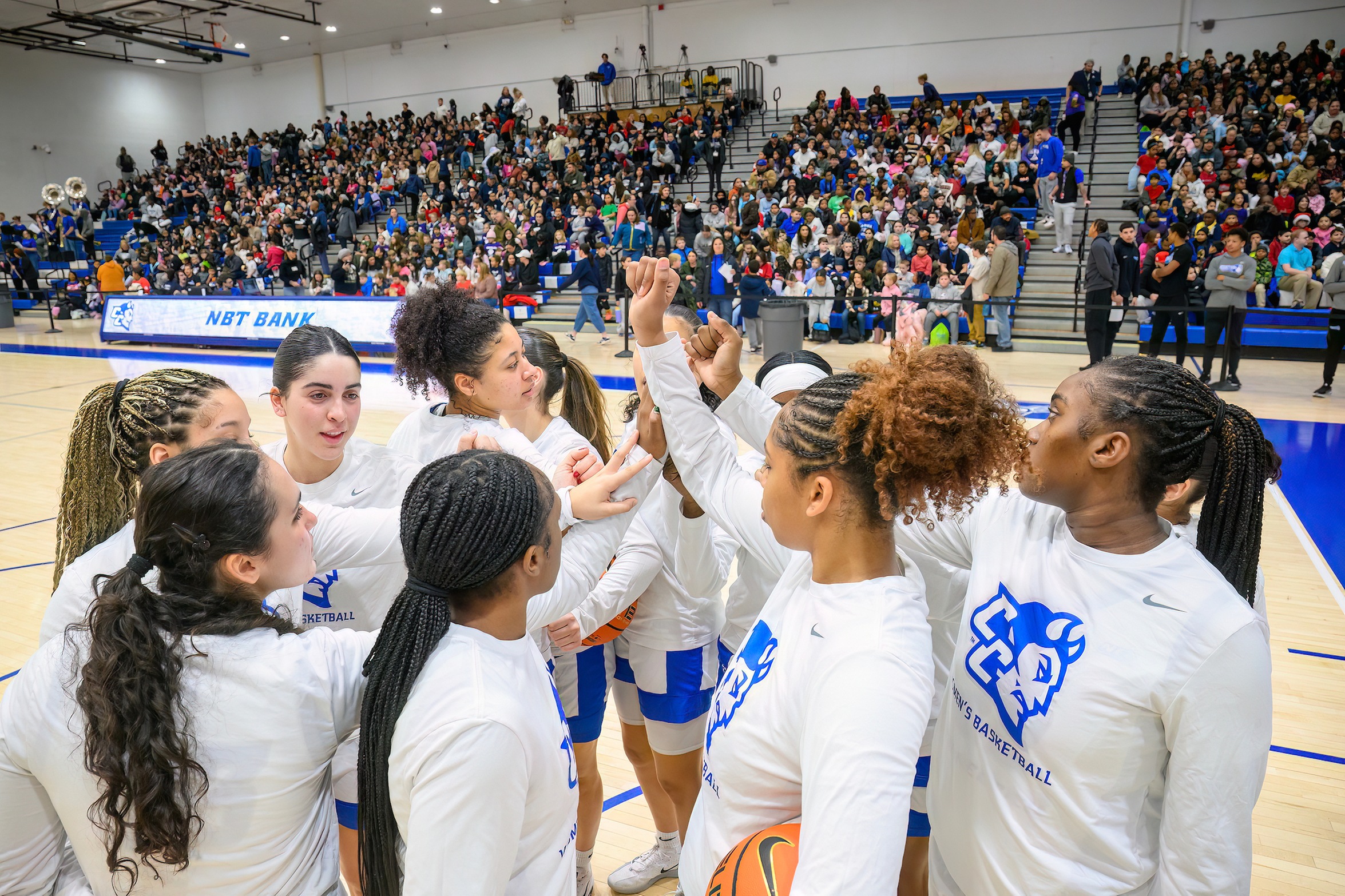 CCSU hosted its third annual Youth Game with 2,209 fans in attendance, many from local elementary schools, on Wednesday. (Photo: Steve McLaughlin)