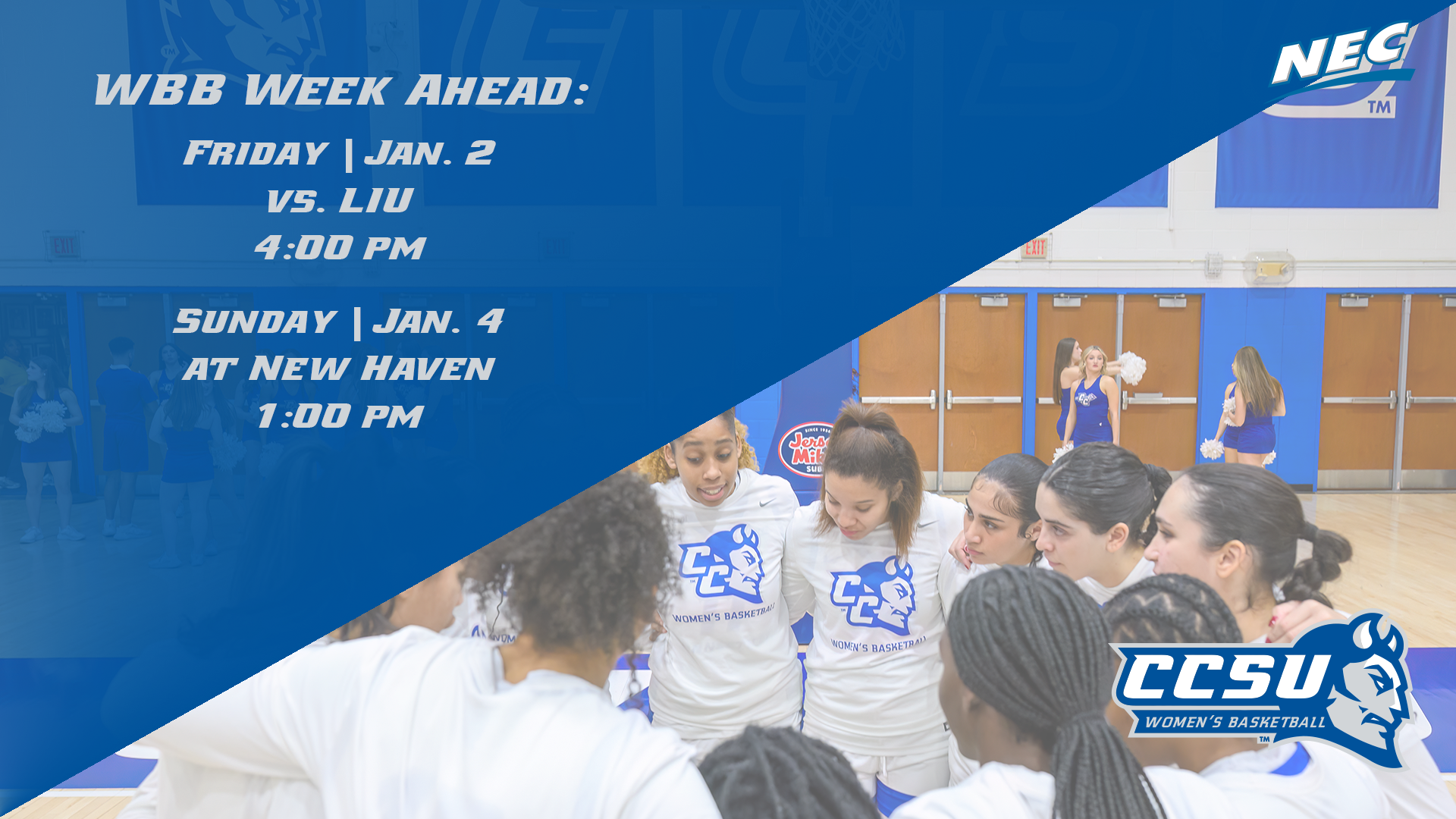 Women's Basketball Opens 2026, NEC Play Friday At Home, Sunday On The Road