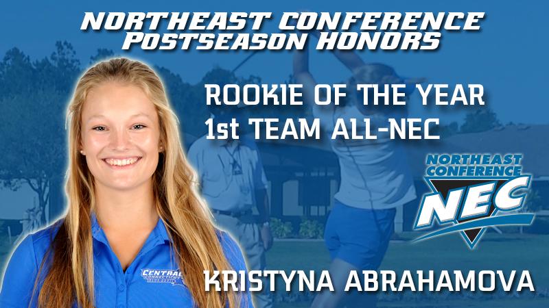 Abrahamova Named NEC Women's Golf Rookie of the Year