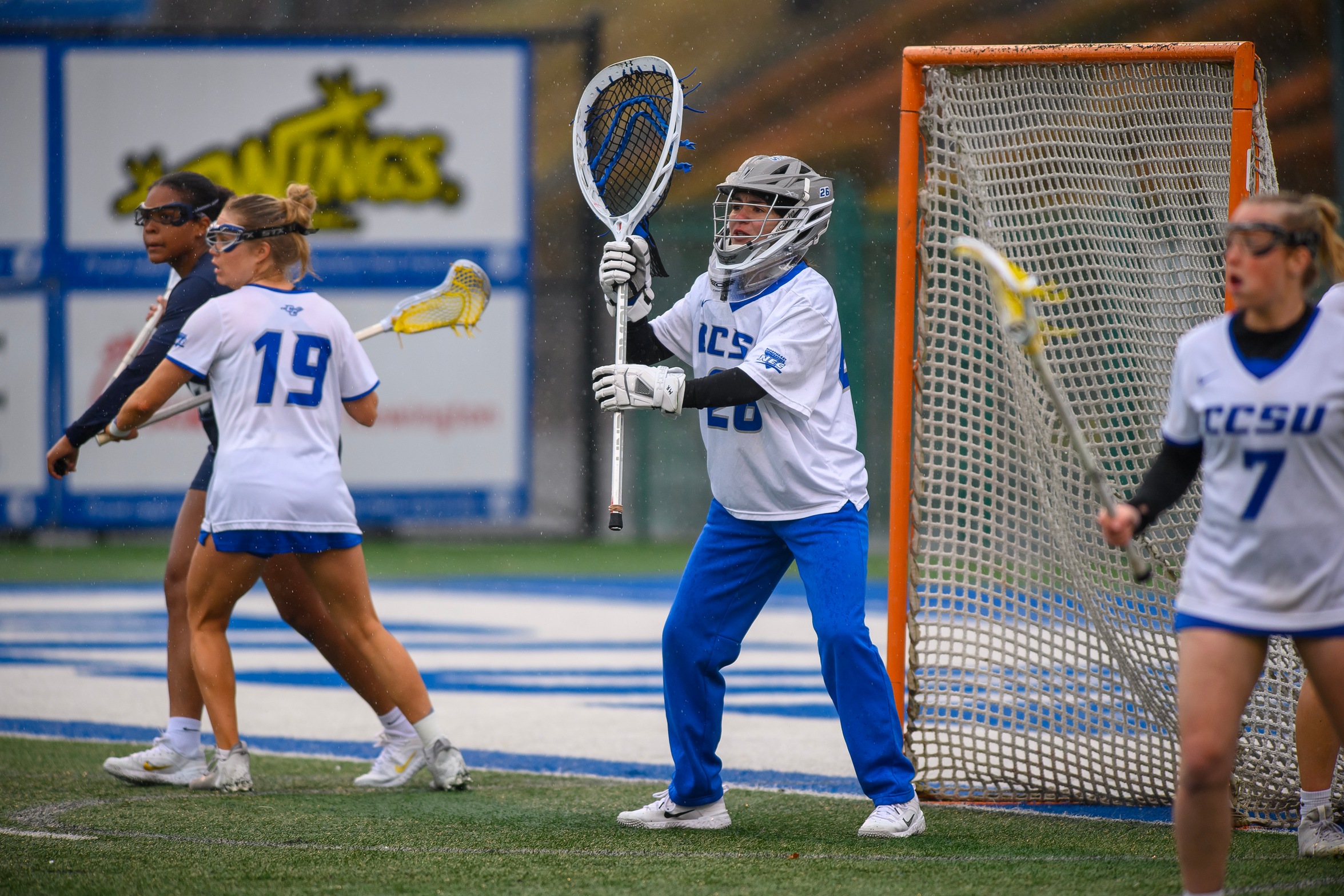 Jadyn Jones made her first collegiate start in the Blue Devils season opener at Quinnipiac on Wednesday. (Photo: Steve McLaughlin)