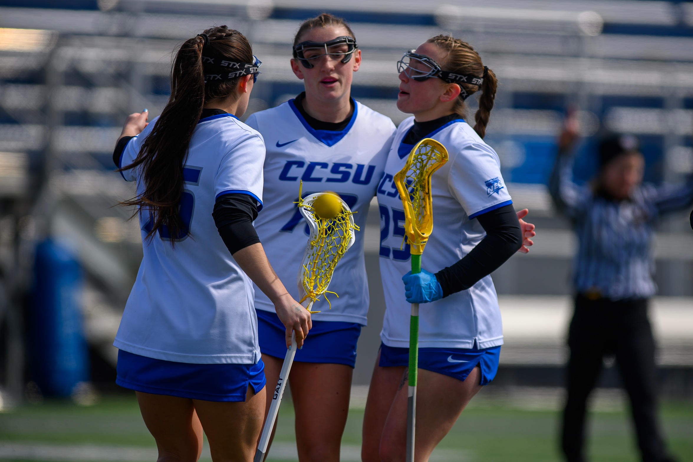 Three Blue Devils had hat tricks and Jadyn Jones made six saves in a win at Howard on Saturday. (Photo: Steve McLaughlin)
