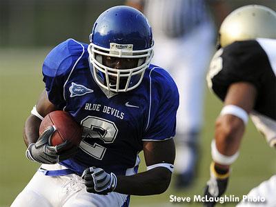 Mallory Rushes Blue Devils to Victory in Season Opener, CCSU Defeats Bryant 42-35