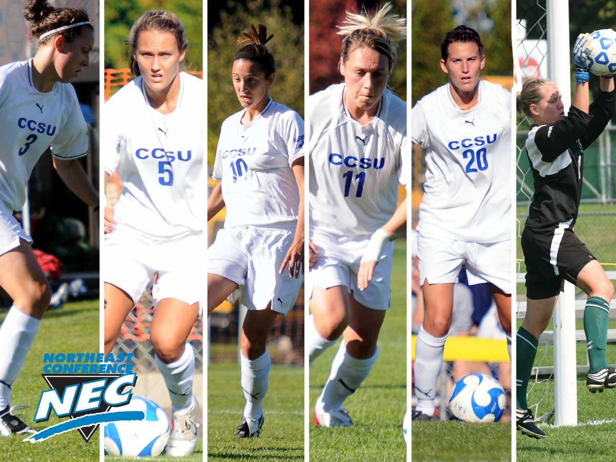 Six Blue Devils Named All-NEC at Women's Soccer Banquet on Thursday Night