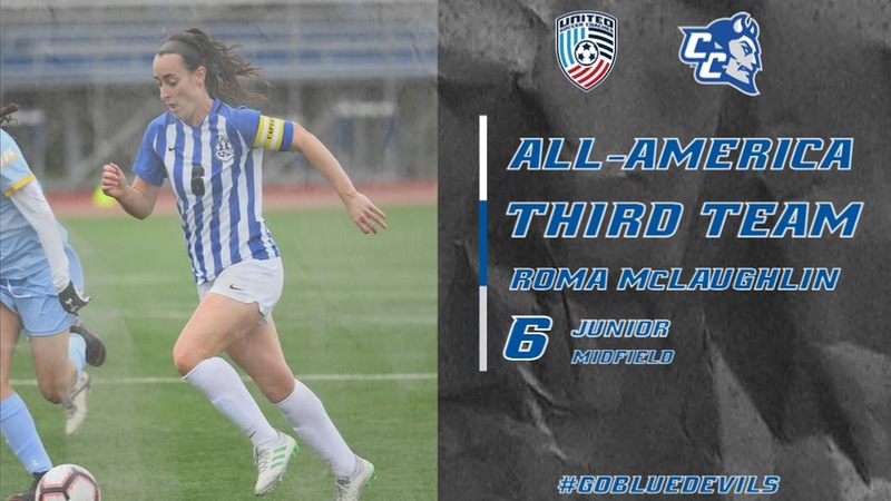 Roma McLaughlin Named to Women's Soccer All-America Team in Back to Back Seasons