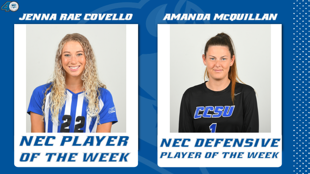 Jenna Rae Covello and Amanda McQuillan Earn NEC Weekly Honors