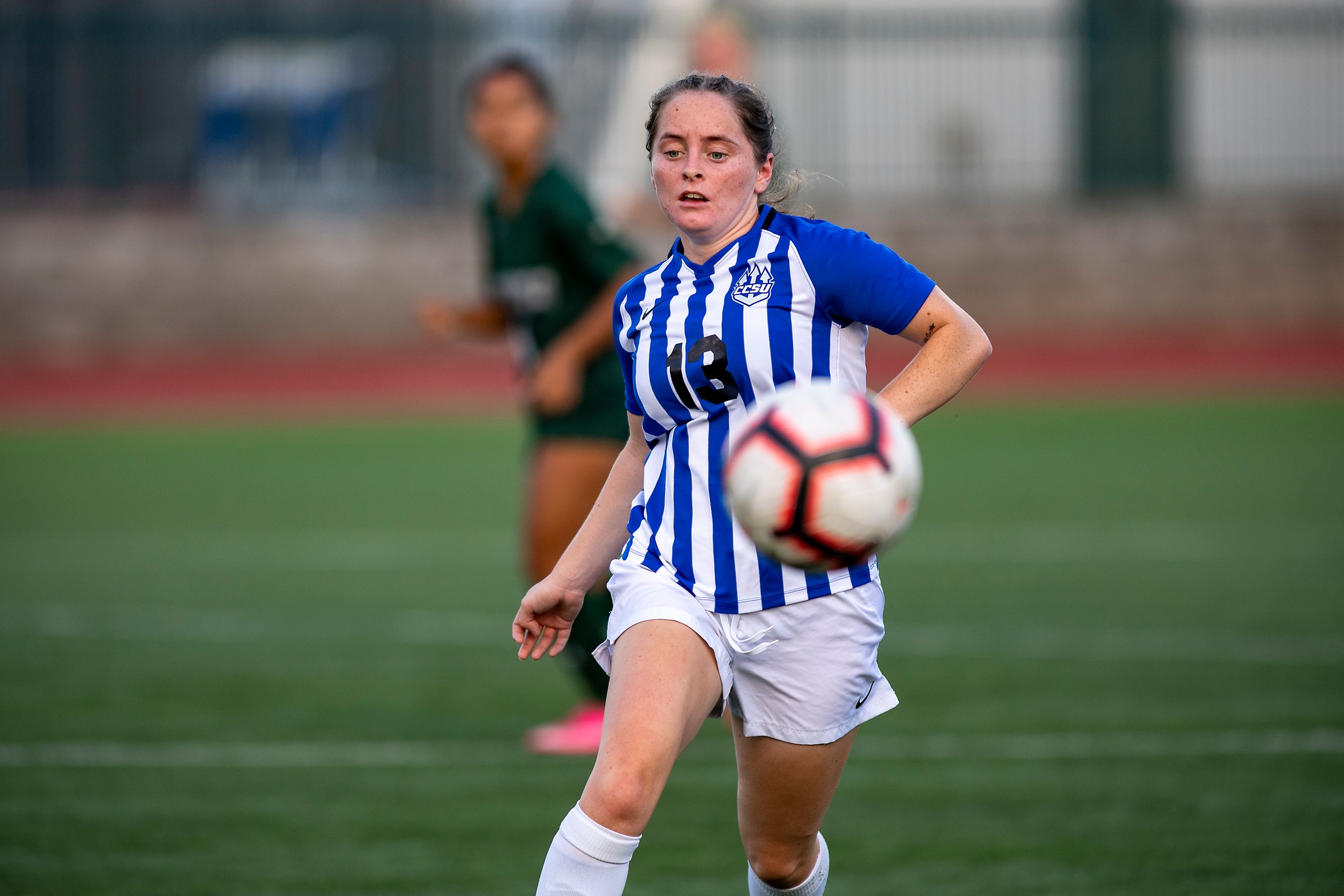 Aoife Horgan scored the game-winning goal on Sunday at Mercyhurst, her second goal in as many outings. (Photo: Steve McLaughlin)