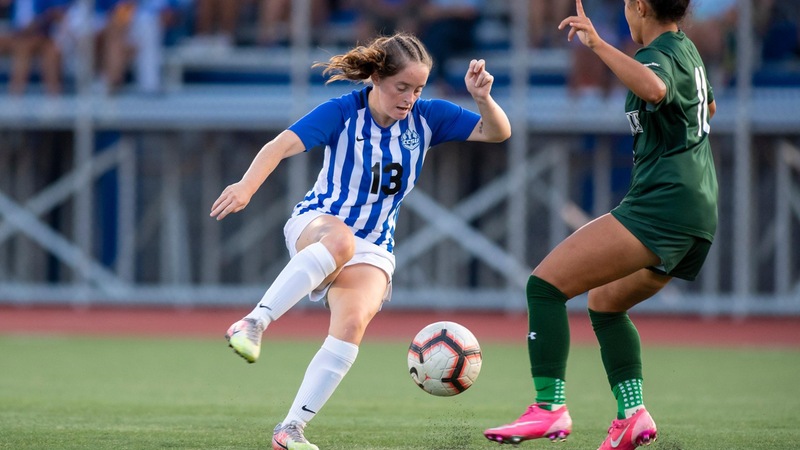 Women's Soccer Beats Merrimack 3-0, Clinching a Postseason Berth